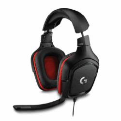 Audífonos Gamer Alámbricos On Ear Negro con Rojo