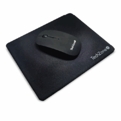 Kit con Mouse Inalámbrico y Mouse Pad Techzone