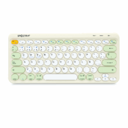 Teclado Inalámbrico Spectra Tipo Scissor 80 teclas Blanco con Menta