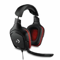 Audífonos Gamer Logitech G332 de 3.5 mm Multidispositivo Negro con rojo